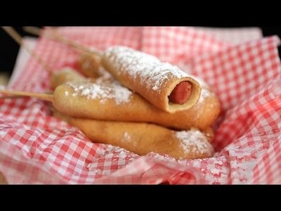 How to Make Funnel Cake Hot Dogs | Eat the Trend