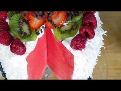 How to Make No-Bake Watermelon Cake | Just Add Sugar