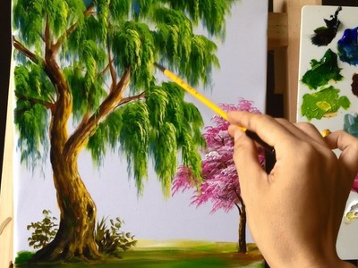 How to Paint a Tree with Acrylic Lesson 9