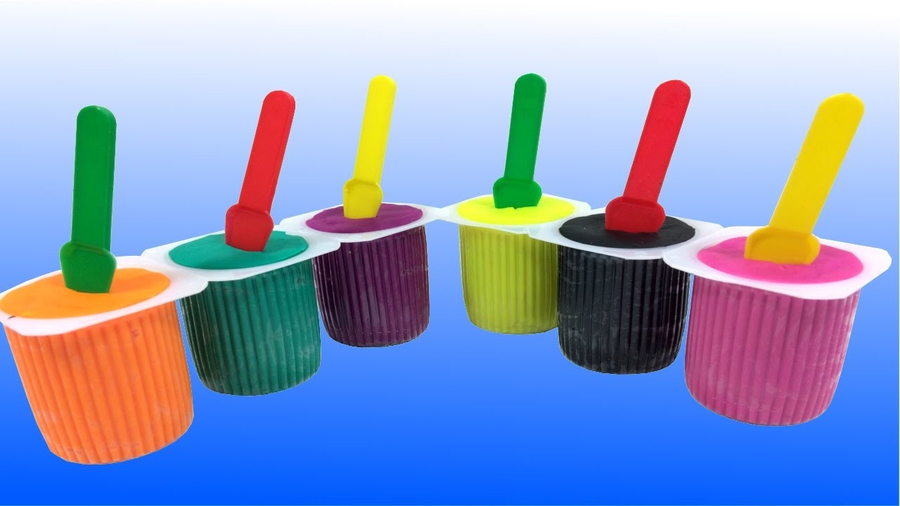 Learn Colors with Awesome Play Doh Yogurt Surprise Toys