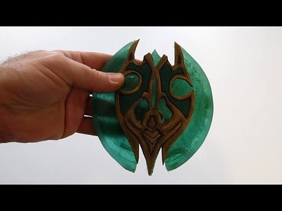 Make a miniature glass shield from skyrim