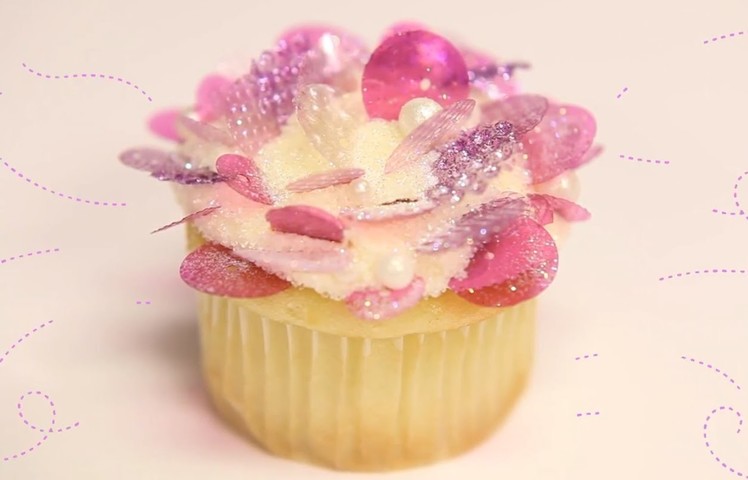 Marina Sousa's Edible Sequins Cupcake Tutorial | Project Cupcake Craftsy Cake Decorating