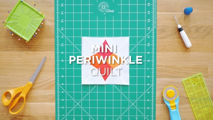 Mini Periwinkle Quilt Snips - Mini Quilting Tutorial