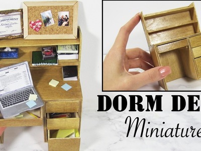 Miniature Dorm Desk Tutorial
