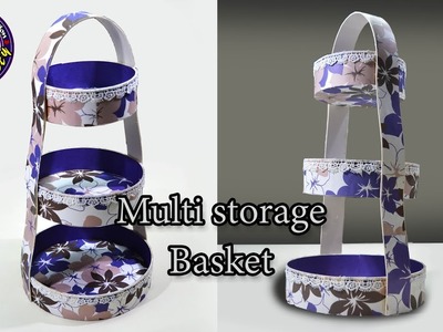 Multi Storage Basket | Best out of waste | DIY | Art with Creativity 217