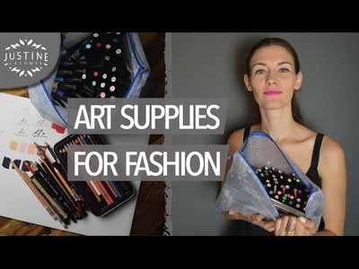 My art materials to draw fashion sketches | Justine Leconte