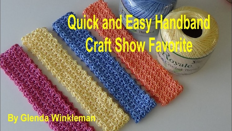Quick and Easy Headband #121(FREE PATTERN) Craft Show Favorite