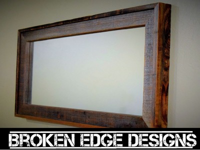 Reclaimed wood mirror frame