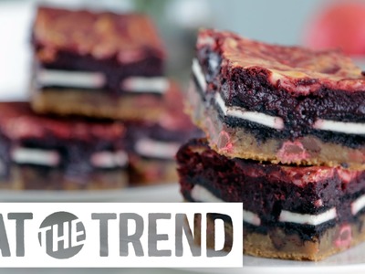 Red Velvet Slutty Brownies Recipe | Eat the Trend