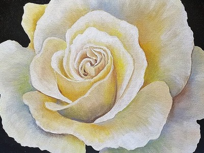 ROSE Painting Tutorial Step by Step LIVE Free Acrylic Fine Art Lesson