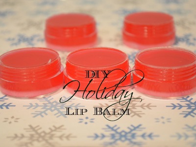 SKIN FOOD: DIY Holiday Lip Balm