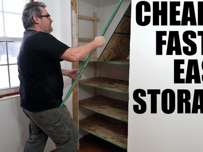 Super Cheap Super Easy Shelves For A Closet