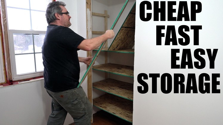 Super Cheap Super Easy Shelves For A Closet