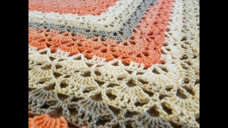 The "Cloister Shell Shawl" Crochet Tutorial