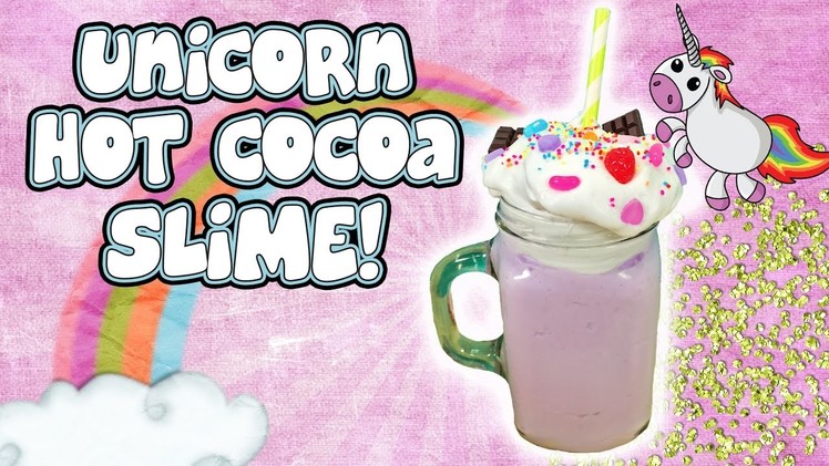 Unicorn Hot Chocolate SLIME! Kawaii Homemade Slime! Doctor Squish