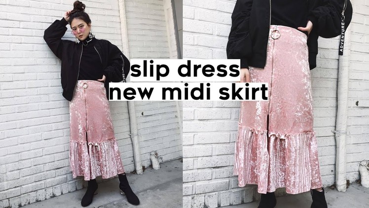 ✂️Upcycle Slip Dress to Midi Skirt | Qformation EP.2