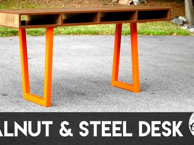 Walnut Plywood & Steel Desk, Part 2 : Building The Desk Top | Crafted Workshop