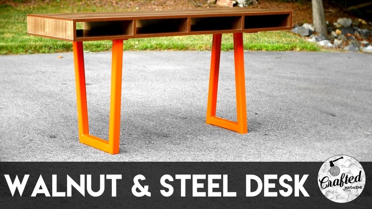 Walnut Plywood & Steel Desk, Part 2 : Building The Desk Top | Crafted Workshop