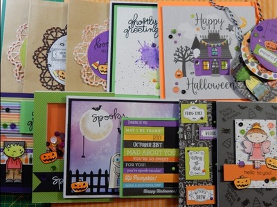 10 Cards 1 Kit | September 2016 Simon Says Stamp Halloween Card Kit | Ghostly Greetings