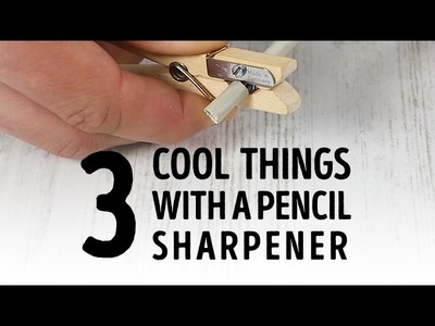 3 positively AWESOME things to do with a pencil sharpener l 5-MINUTE CRAFTS
