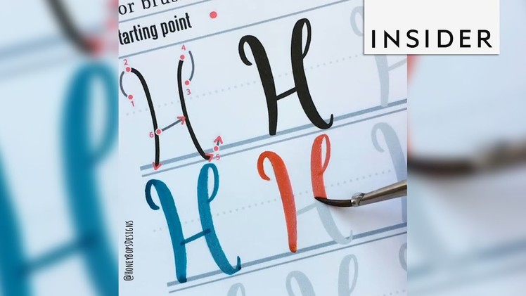 A watercolor book lets you master the art of lettering
