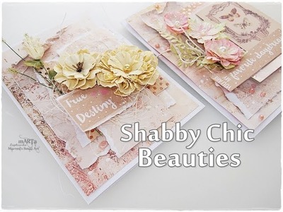 Beginners Shabby Chic Cards Tutorial ♡ Maremi's Small Art ♡