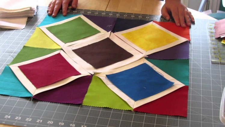 Cathedral Window Wallhanging Quilt Tutorial