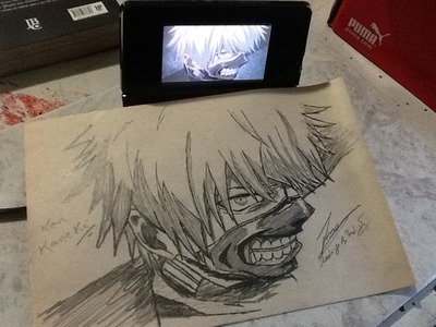 Desenhando Ken Kaneki - Anime Tokyo Ghoul