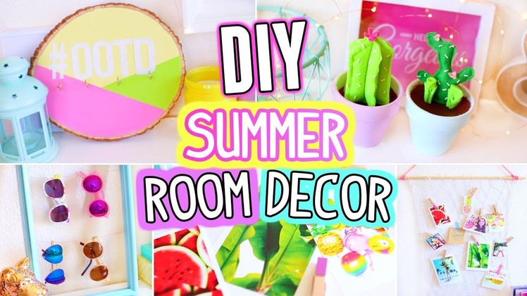 DIY Room Decor For Summer!! Easy & Fun 5 Minutes Crafts!!