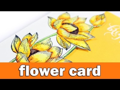 Flower card | Penny Black Day 2