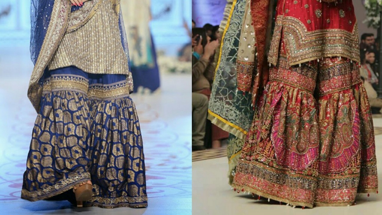 gharara frock cutting
