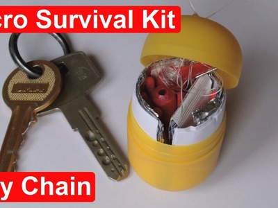 Homemade Mini Survival Kit KeyChain