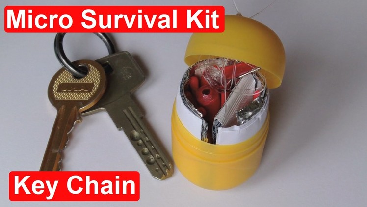 Homemade Mini Survival Kit KeyChain