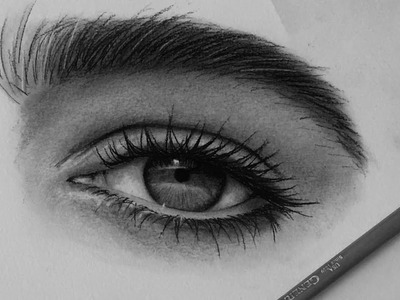 How I Draw Eyes With Charcoal Pencils