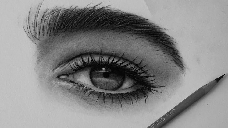 How I Draw Eyes With Charcoal Pencils