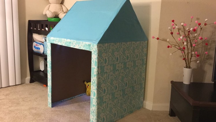 How to build a cardboard playhouse for kids Time-lapse video