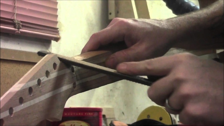 How to Build an Electric Guitar-Video 17-Carving the Neck