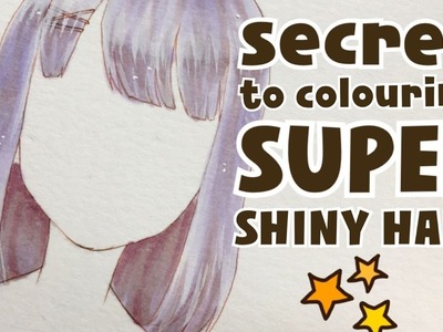 How to colour shiny hair with markers