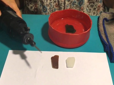 How To Drill Sea Glass With A Dremel