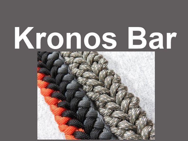 How to make a Kronos Bar Paracord Bracelet Tutorial (Paracord 101)