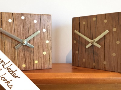 How to make a reclaimed hardwood clock