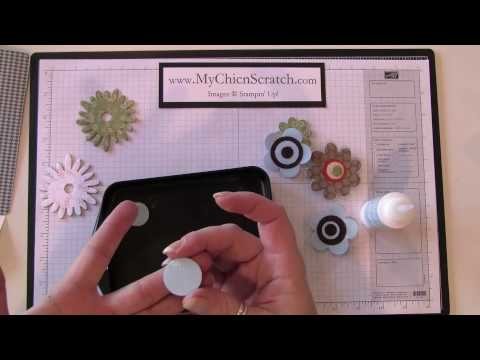 How to make flower magnets and faux brads