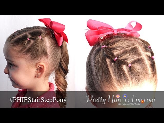 How To Toddler Hair: Stair Step PonyTails | Pretty Hair is Fun