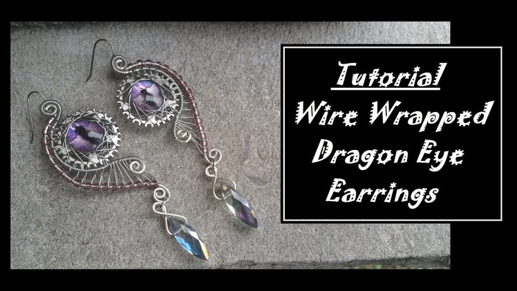 How to Wire Wrap Dragon Eye Earrings