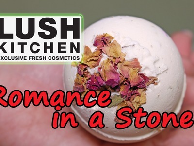 Lush UK Kitchen - Romance in a Stone Bath Bomb - Underwater View - Demo - Review