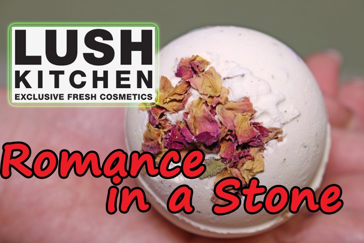 Lush UK Kitchen - Romance in a Stone Bath Bomb - Underwater View - Demo - Review