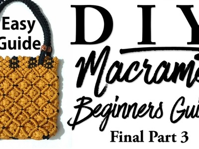 Macrame Bag Knot For Beginner|Part 3|Geeta Macrame Art
