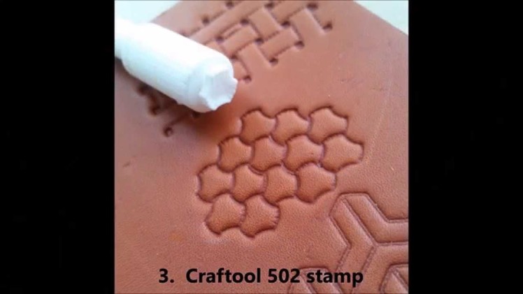Making 3d printed leather stamps
