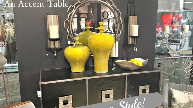 NEW! 5 Ways to Decorate An Accent Table. DESIGNER STYLE!