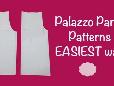 Palazzo pants PATTERNS - SUPER EASY - Tutorial - cloud factory
